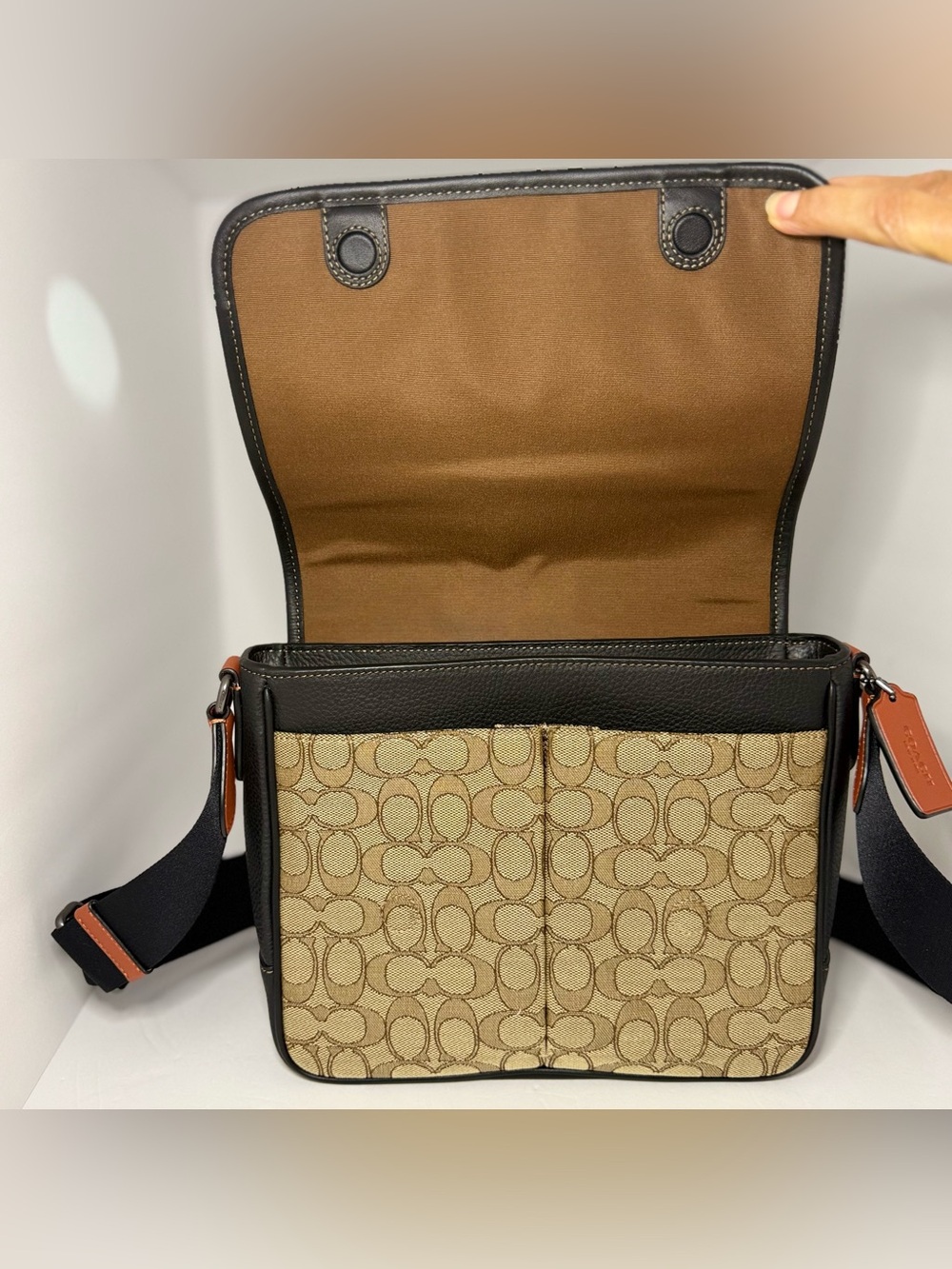 Coach Sprint Map Bag 25 In Signature Jacquard Men's - Picture 9 of 16